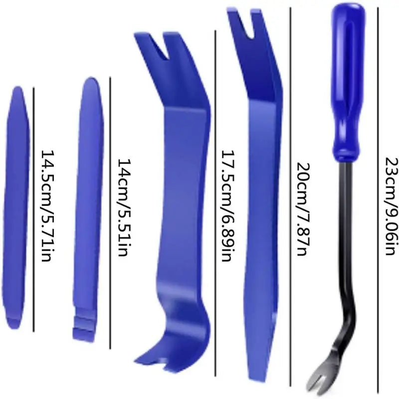 5-Piece Car Audio Trim Removal Tool Kit: Anti-Scratch Pry Set for Car Door Panels and Dashboards