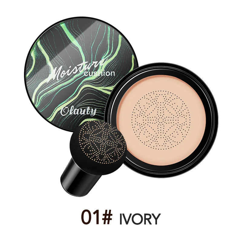 Mushroom Head Air Cushion CC Cream – Natural Moisturizing Foundation & Concealer for Oil-Control & Whitening – BB Cream Makeup Cosmetics