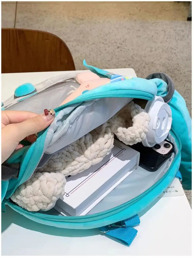 Cute Fufu Miku Ita Bag Backpack - Large Capacity Kawaii Anime Cosplay Bag for Girls, Concerts & Conventions