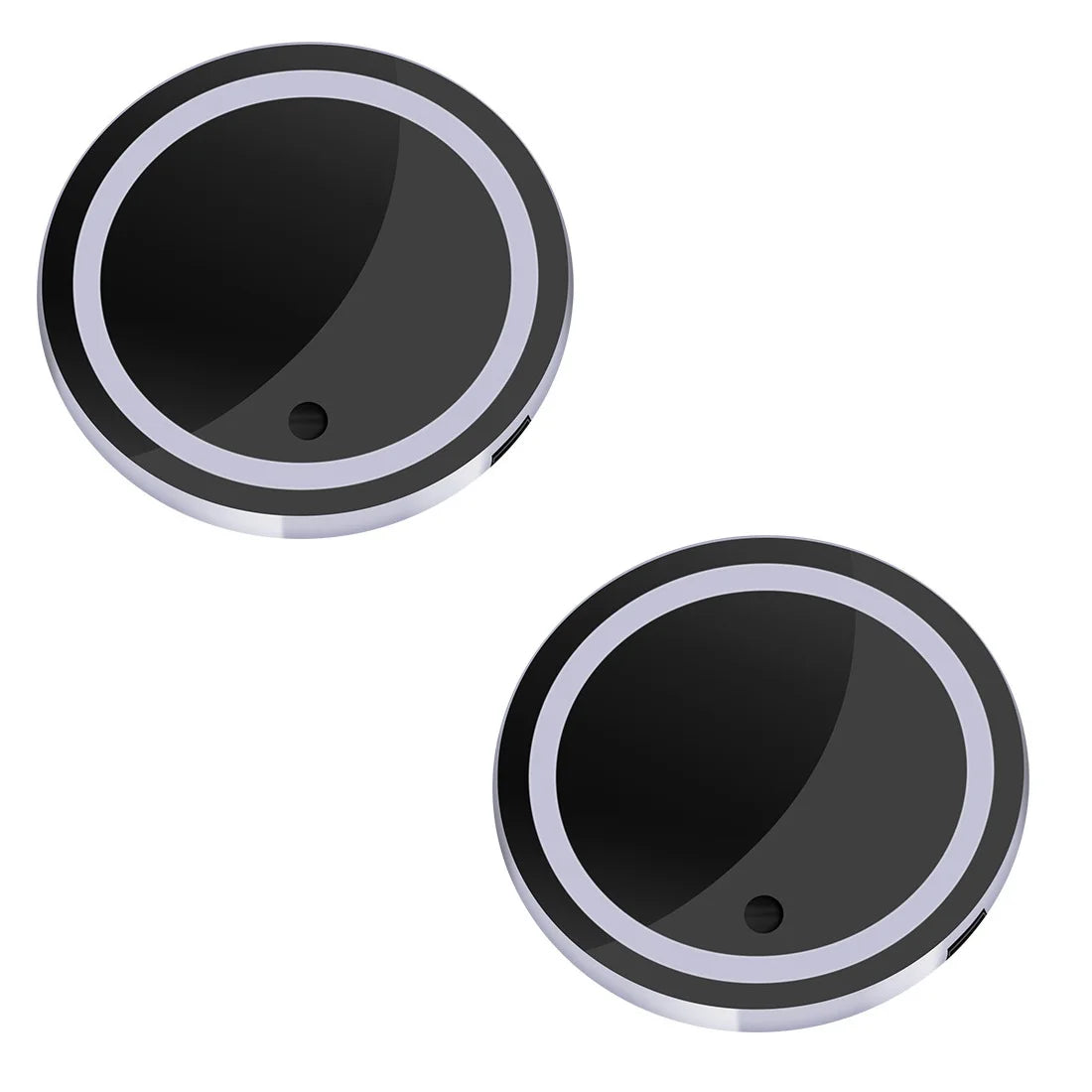 7-Color Changing Car Cup Holder Lights - USB Rechargeable LED Ambient Glowing Coaster Pads with Anti-Slip Design