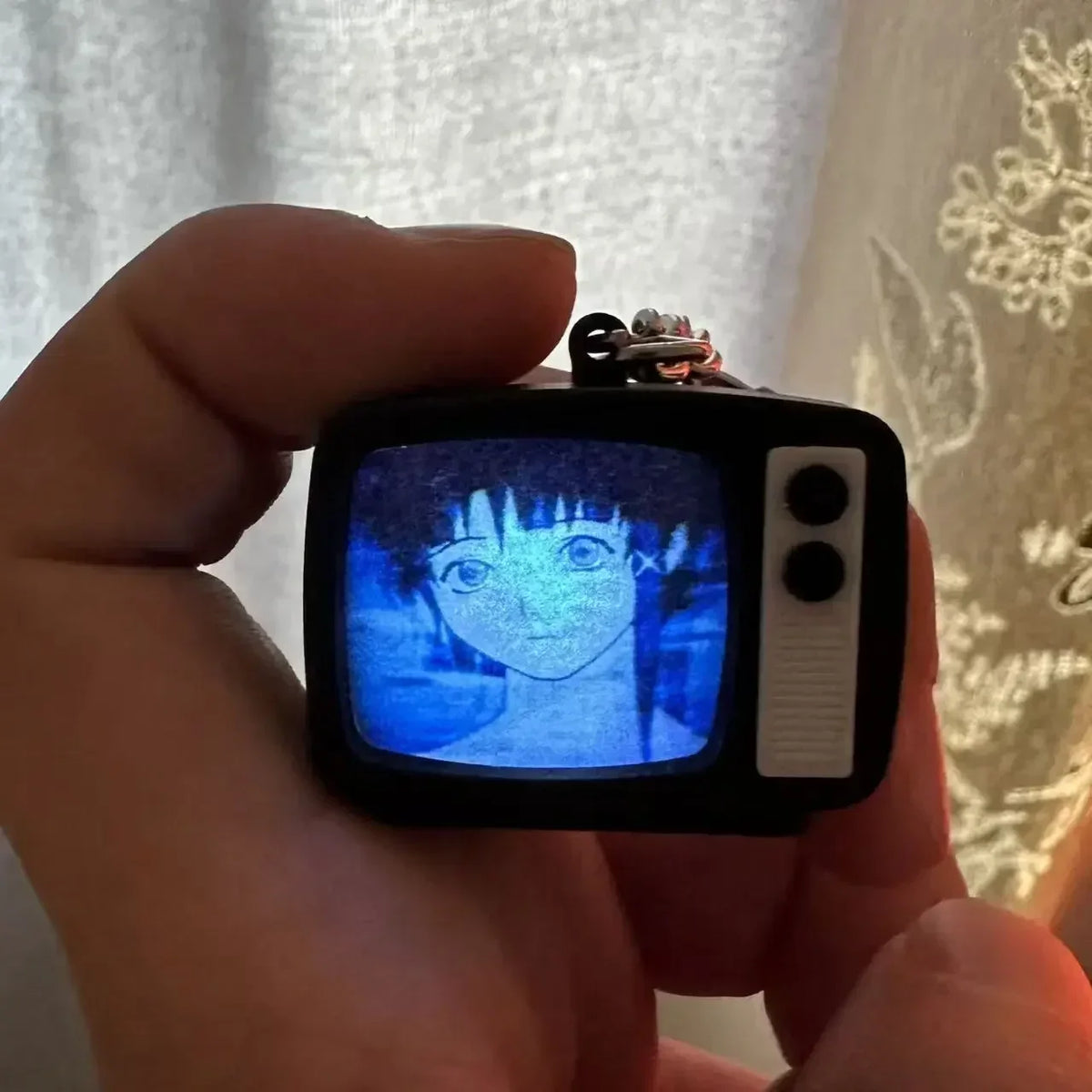 Mini TV Keychain Pendant - Anime Cosplay Bag Charm & Fan Gift Accessory