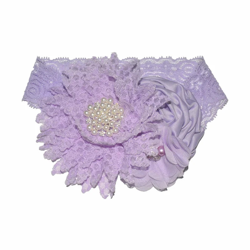 Soft Floral Baby Headband - Princess Headwrap Hair Accessories for Newborn Girls