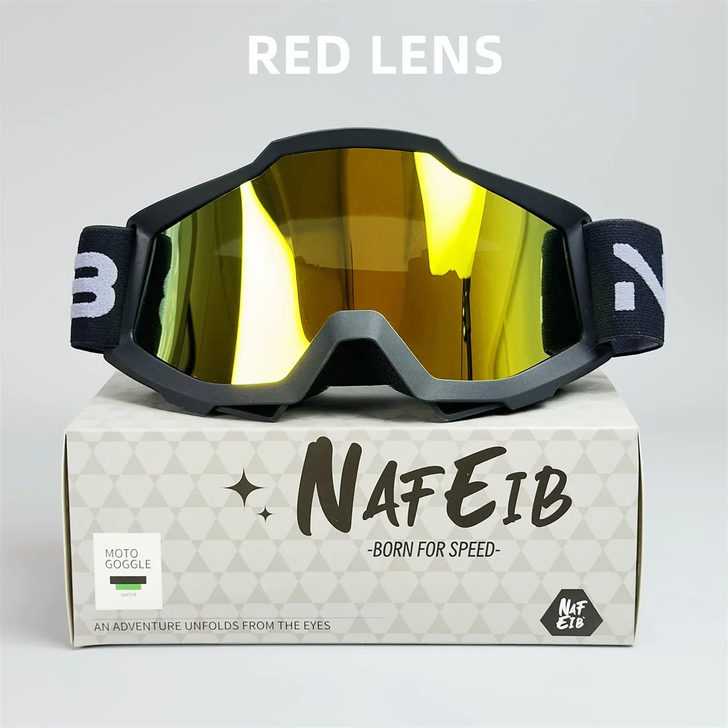NAFEIB N17 Motorcycle Goggles – Motocross, Cycling & Off-Road Sport Glasses for MTB, ATV & Dirt Bike