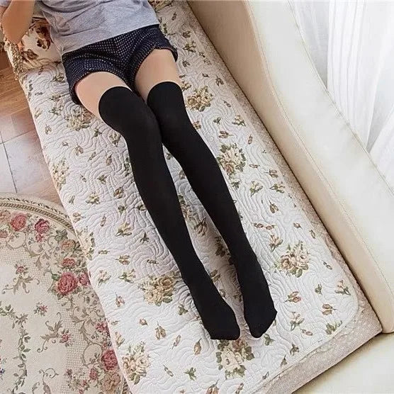 80cm Over-the-Knee High Socks – Silicone Anti-Slip Cotton High Tube Stockings, High Elasticity Loose Fit Women’s Extended Socks