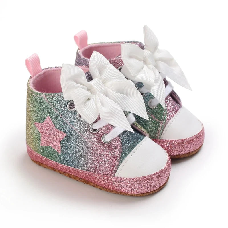 Infant Leopard Print Pre-Walker Shoes - Soft Sole Baby Sneakers for Spring & Autumn, 0–1 Year Daily Footwear