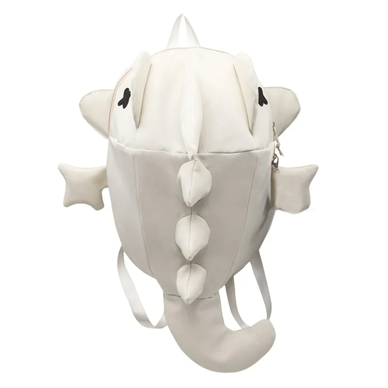 Unisex Shark-Shaped Backpack – Trendy Large Capacity School & Daily Bag for Casual Street Use (Pendant Not Included)