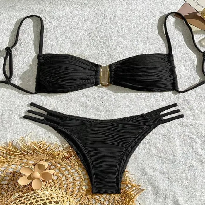 2025 Women’s Sexy Bikini Set – Push-Up Swimwear, Brazilian Beach & Pool Bathing Suits