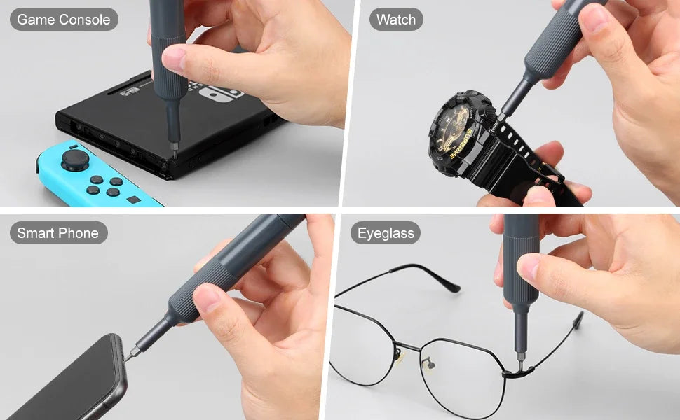 27-in-1 Precision Screwdriver Set — Magnetic Bits Pen for Eyeglass, Watch, PC, Laptop & iPhone Repairs