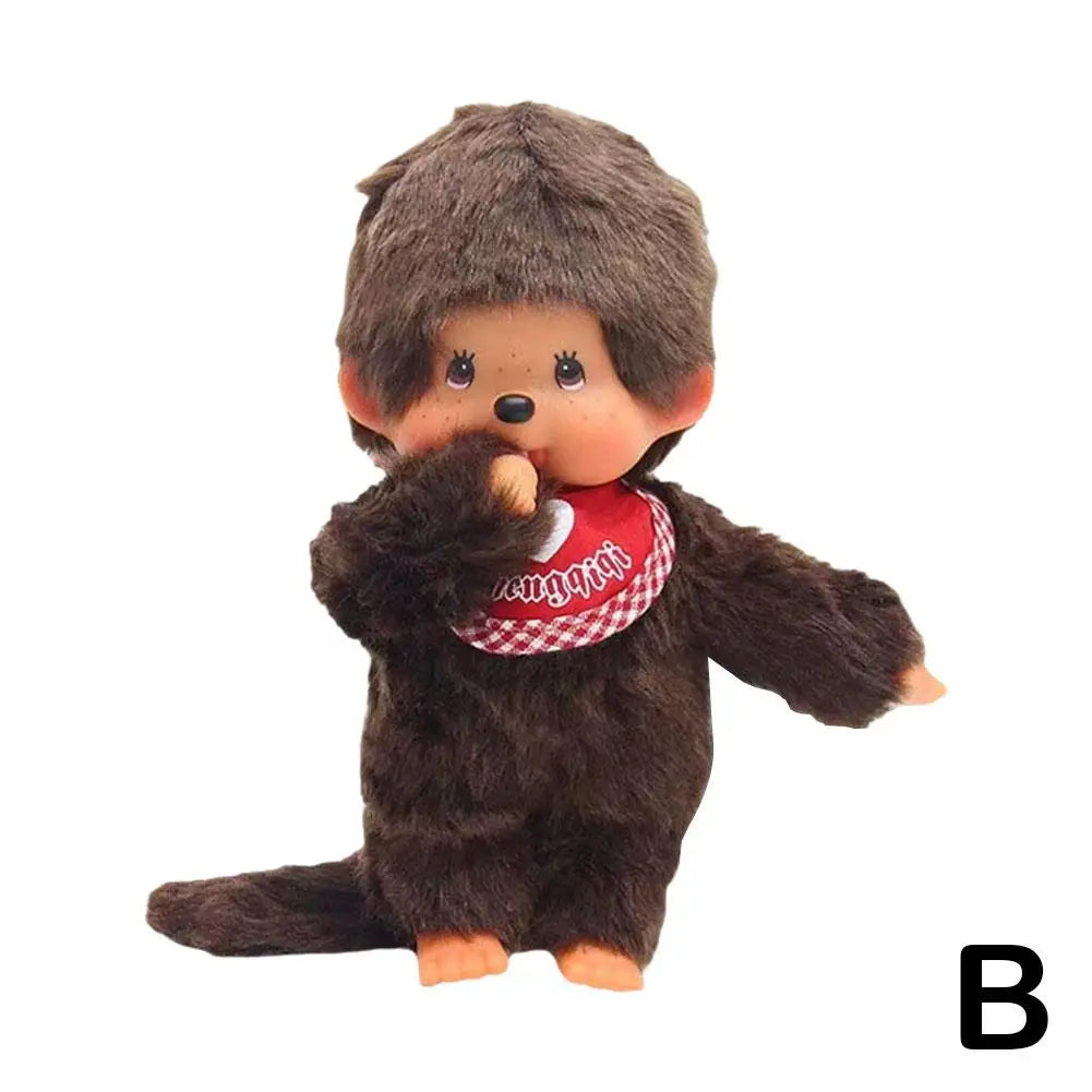 15/20cm Kawaii Mengqi Monkey Plush Doll – School Bag Pendant, Keychain Decor & Cute Birthday Gift