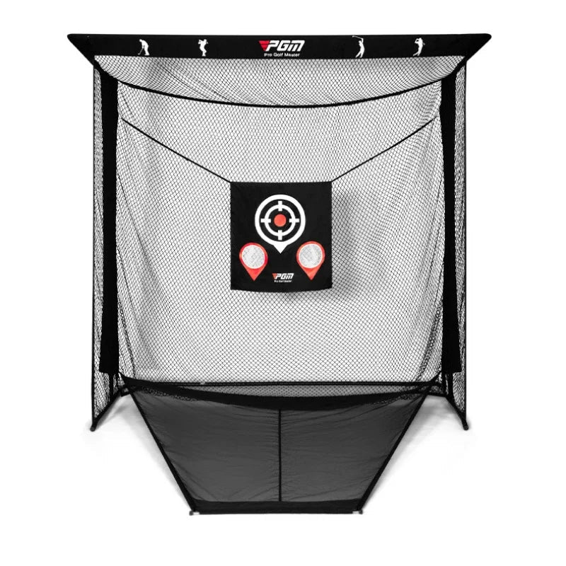 PGM Golf Practice Net with Automatic Ball Return – Swing Training Cage with Cutting Rod & Ball Machine for Golf Practice Equipment LXW031