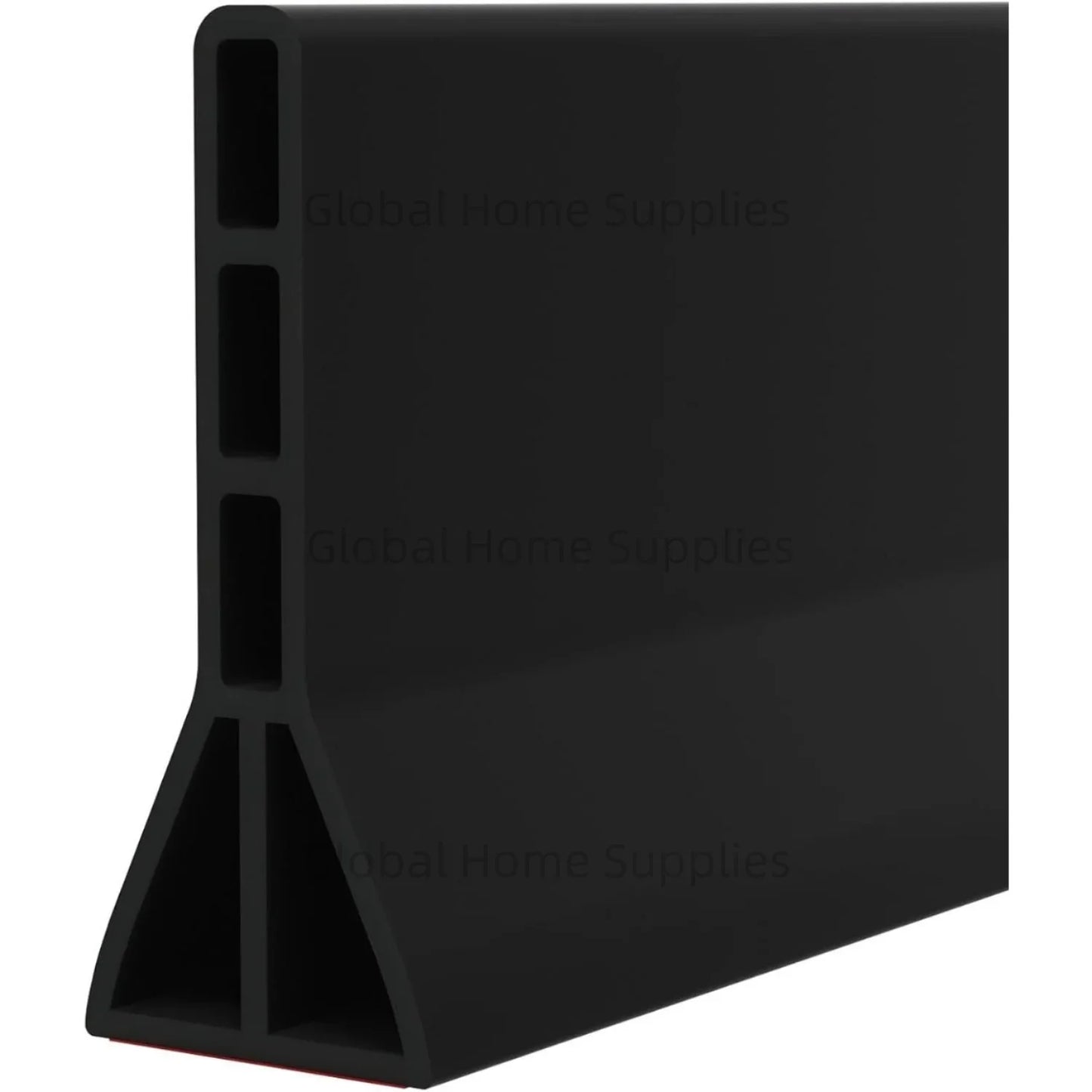 Upgraded 4” / 10cm Collapsible Shower Threshold Water Dam – Bathroom Barrier for Dry & Wet Separation