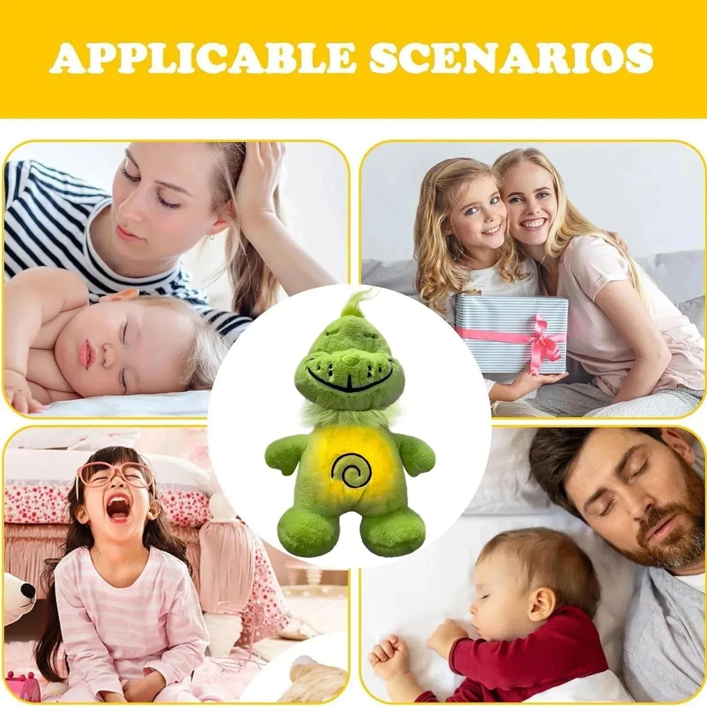 Grinch Plush Toy Doll — Green-Haired Monster Stuffed Companion for Comfort, Soothing, and Sleep