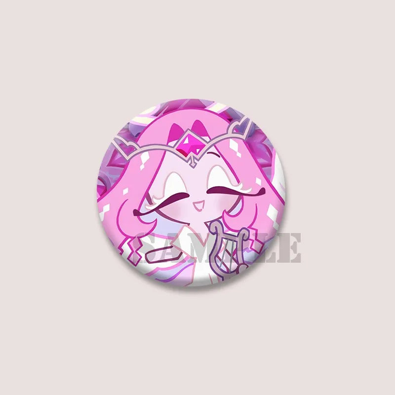 Cute Cartoon Game CRK Eternal Sugar Cookie Coin Brooch – Button Pins for Backpack, Hat, Clothes & Gifts