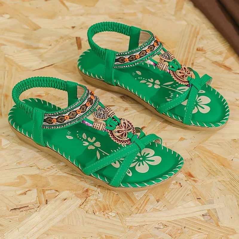 Women’s Summer Casual Sandals - Comfortable Walking Beach Shoes Outdoor Party Footwear for Ladies