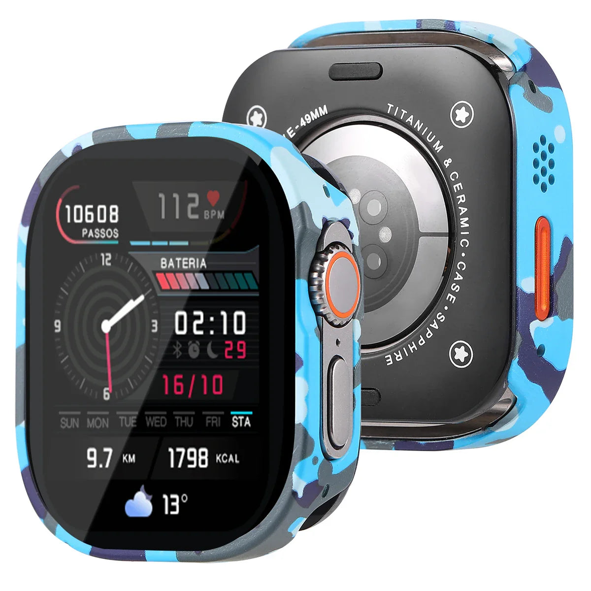 Waterproof Aluminum Alloy Case for Apple Watch Ultra 3/2 49mm – Full Coverage Metal Protective Cover for iWatch Series 11/10/9/8/7/SE3 45mm/44mm/46mm