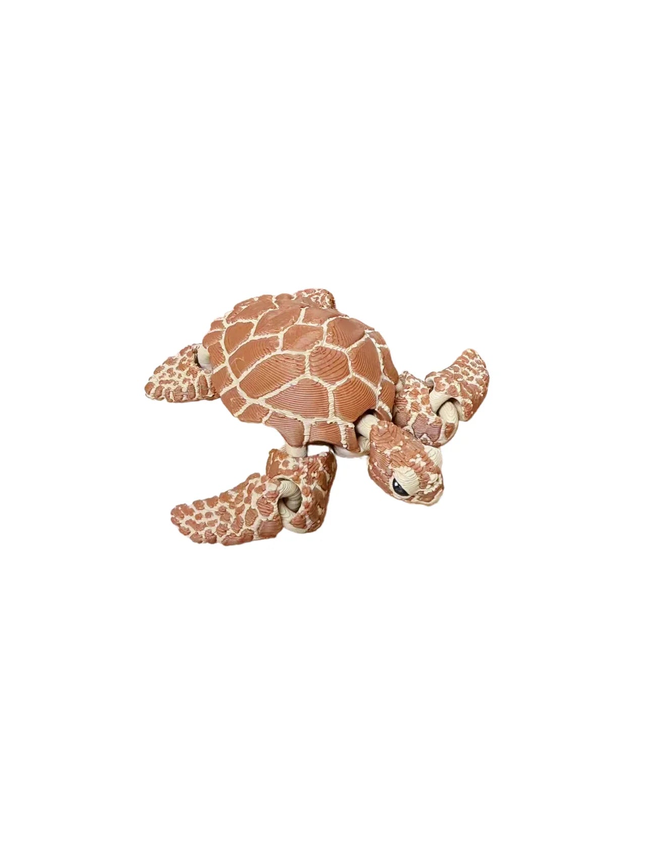 3D Printed Articulated Turtle Figurine - Indoor & Outdoor Decor, Aquarium Landscaping & Gift