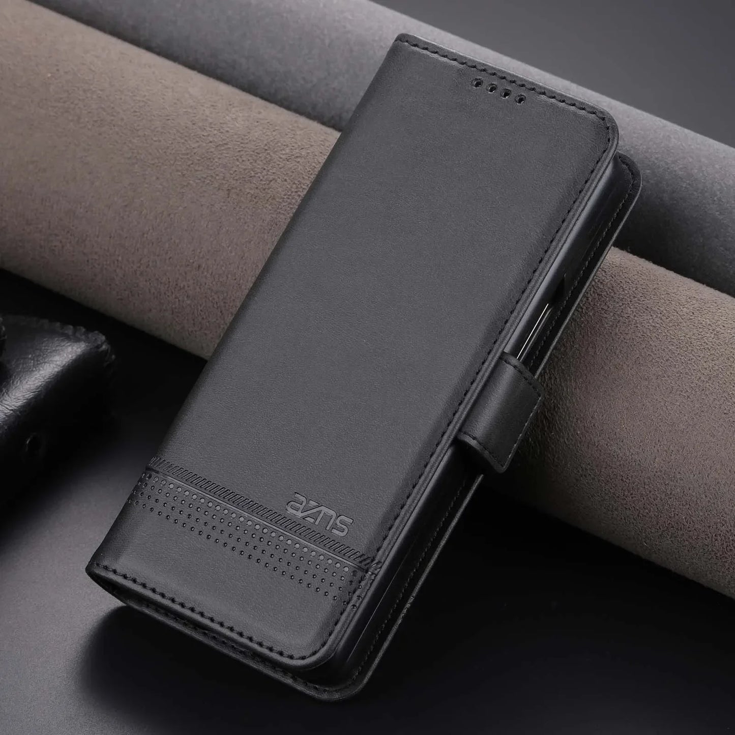 Phone Case for Samsung Galaxy Z Fold 6/5/4/3 — Fold6/5/4/3 5G Leather Wallet Card Holder Kickstand Shockproof Cover