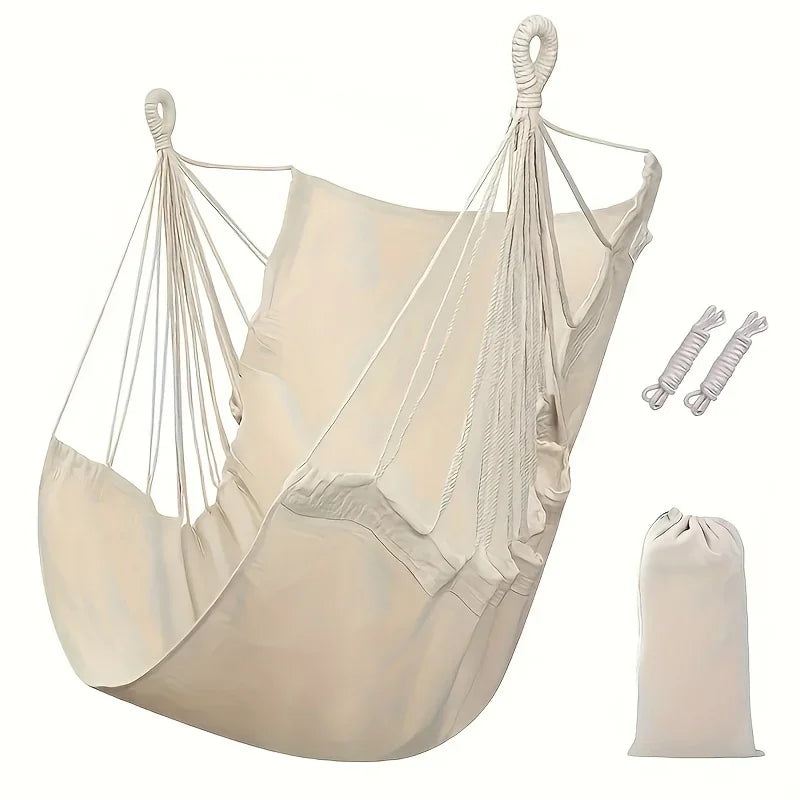Leisure Fabric Hammock Chair – Outdoor Swing Dormitory Anti-Rollover with Storage Bag