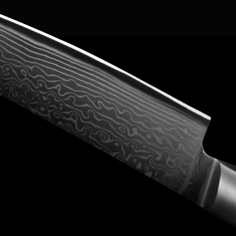 67-Layer Damascus Steel Japanese Chef Knife – Meat Cleaver, Fish & Sushi Slicing, Filleting Kitchen Knife