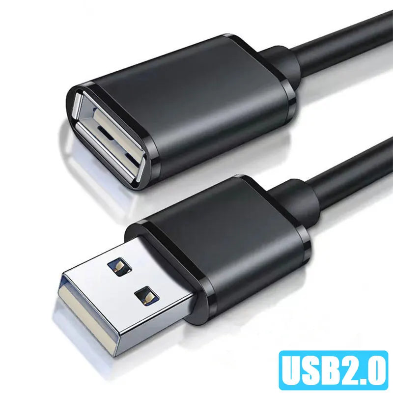 USB 3.0/2.0 Extension Cable – Male to Female High-Speed Extender for Laptop and PC