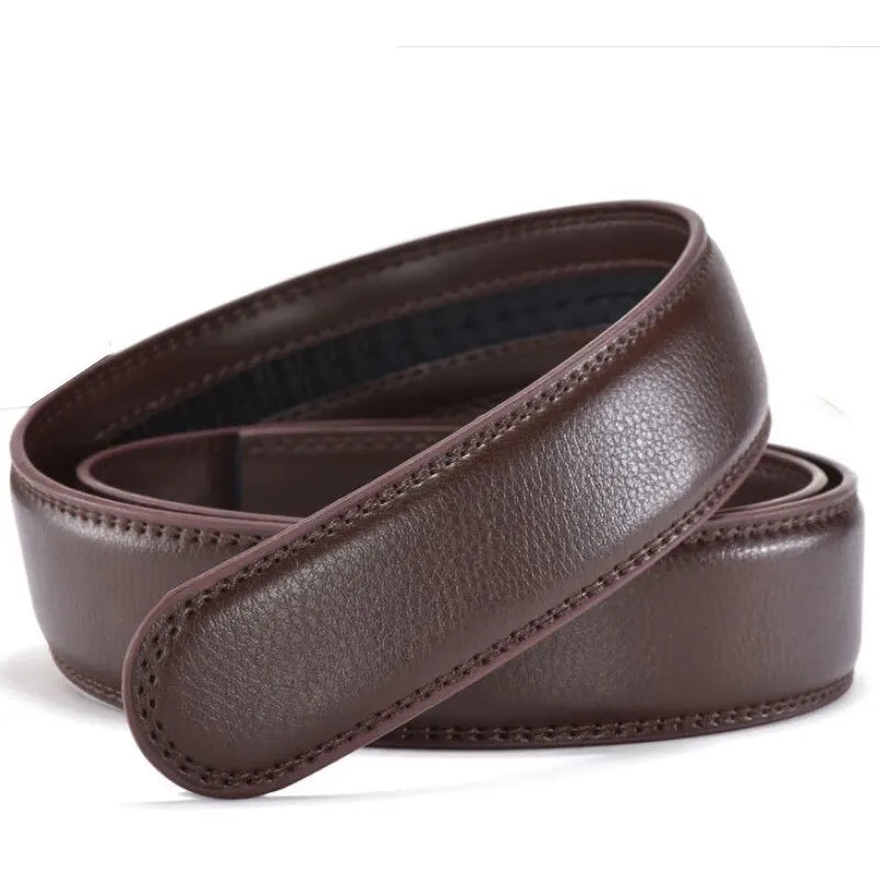 Men's Ratchet Leather Belt β Adjustable Strap with Free Buckle Replacement for Cowboy Style