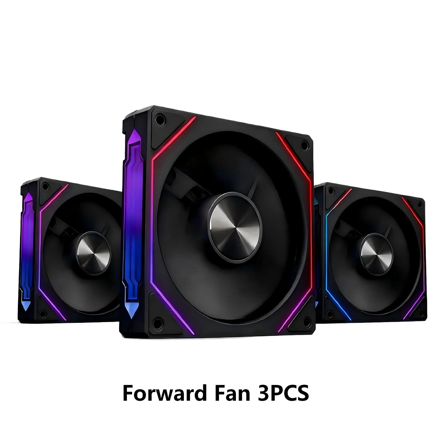 LDPCSJ Prism 5 Pro 120mm ARGB RGB Case Fans – 4PIN PWM 5V 3PIN PC Cooling Kit for CPU Water Cooler Gaming PC Ventilation System