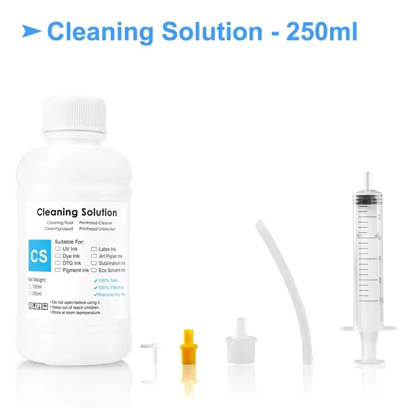 Eco-Solvent Ink Cleaning Solution for Epson Roland Mimaki Mutoh Printheads DX5 DX7 XP600 5113 4720 I3200 Professional Maintenance Fluid
