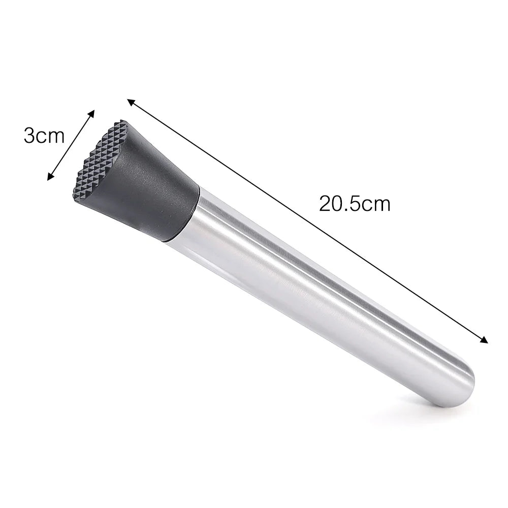 Multifunction Stainless Steel Ice Hammer - Crushed Ice, Popsicle Sticks, and Cocktail Ice Cube Crusher - Fruit Muddle Pestles Bar Tool