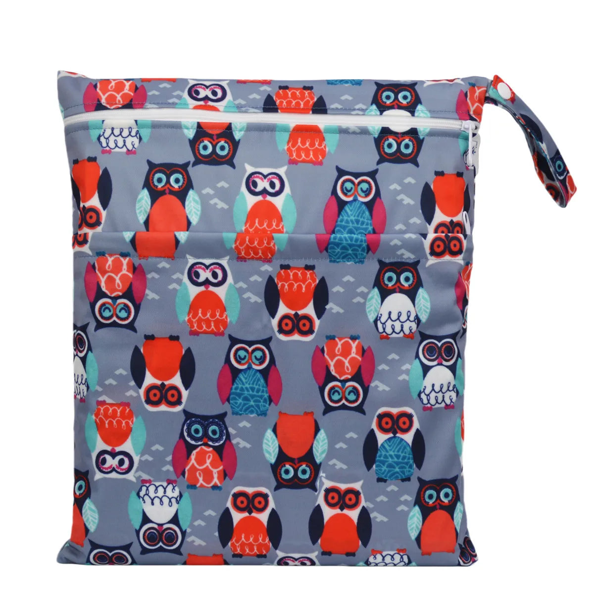 Sigzagor Wet & Dry Baby Diaper Bag – Waterproof Reusable Washable Nappy Bag with Double Zippers