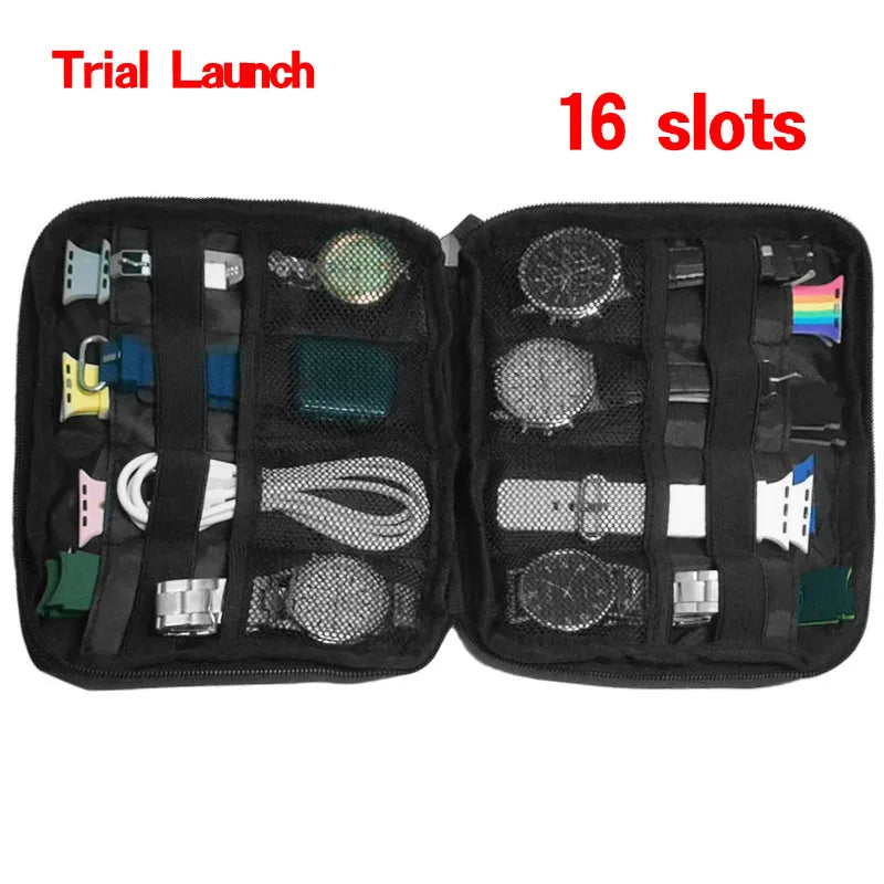 Waterproof Portable Watch Storage Box - Organizer for Men & Women, Smartwatch & Apple Watch Strap Holder