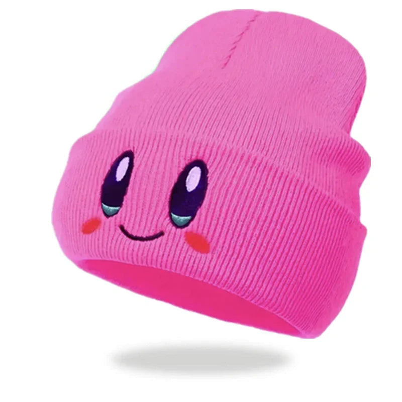 Cute Eye Embroidery Beanie – Trendy Candy Color Knit Hat for Women & Men, Casual Winter Couple Beanies