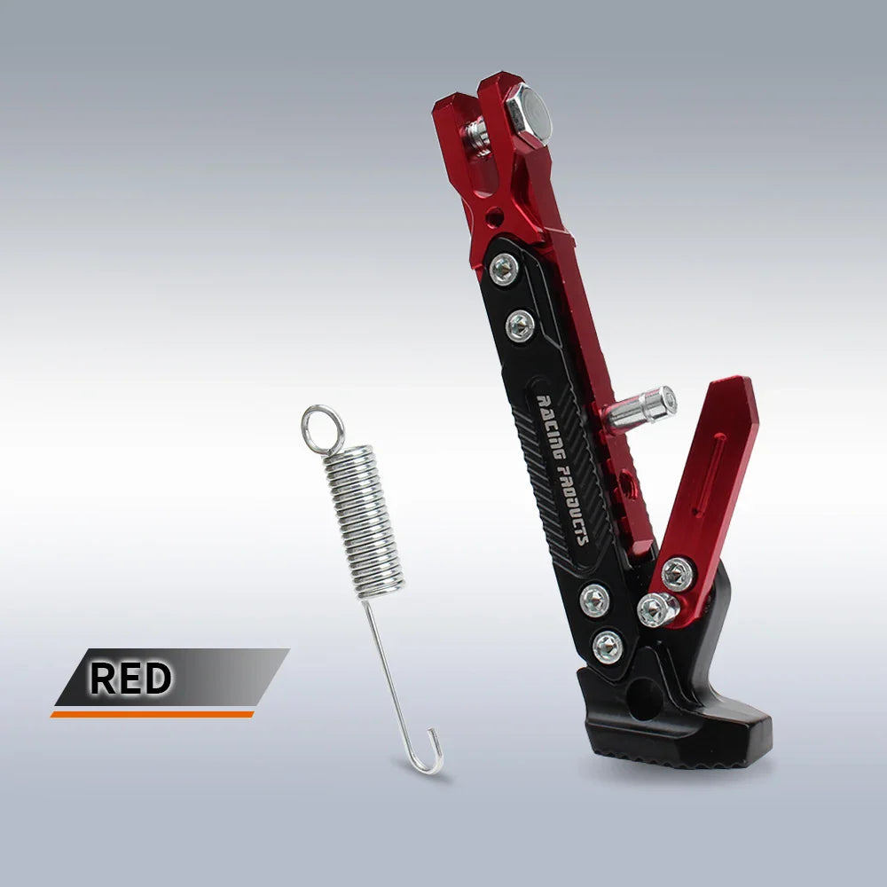 Motorcycle Kickstand Support — Universal Alloy Side Stand Bracket for Dirt Bikes & Motorbikes Tripod Foot Holder