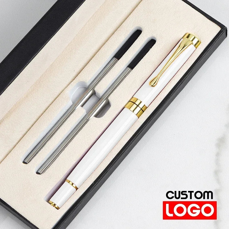 Luxury Metal Ballpoint Pen Gift Set — School, Business & Office Signature Roller Pen, Student Stationery Supplies