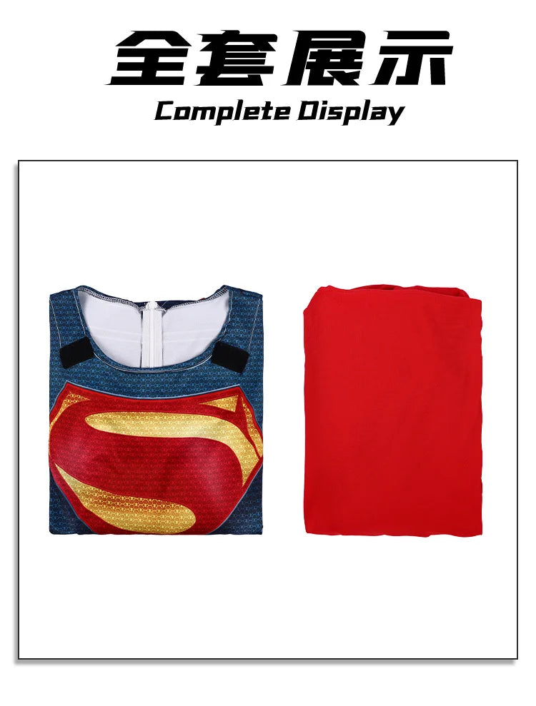 Superman Cosplay Costume – Halloween & Carnival Party Hero Outfit for Men and Women
