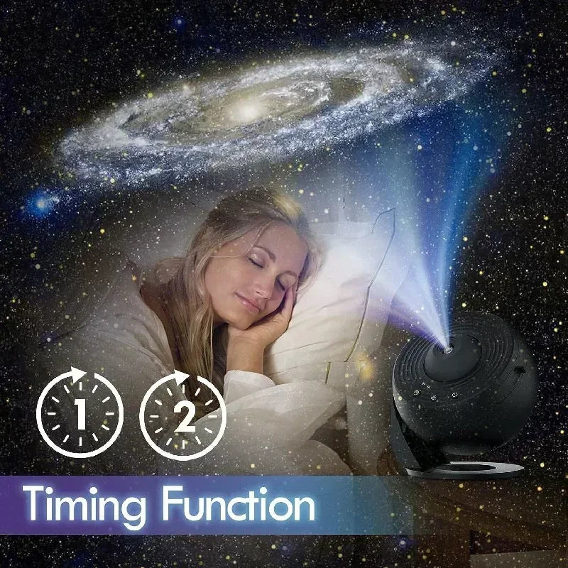 New 13-in-1 Star Projector Galaxy Light – 360° Rotating Planetarium Aurora Night Lamp for Bedroom, Starry Sky LED Decor Gift for Kids & Adults