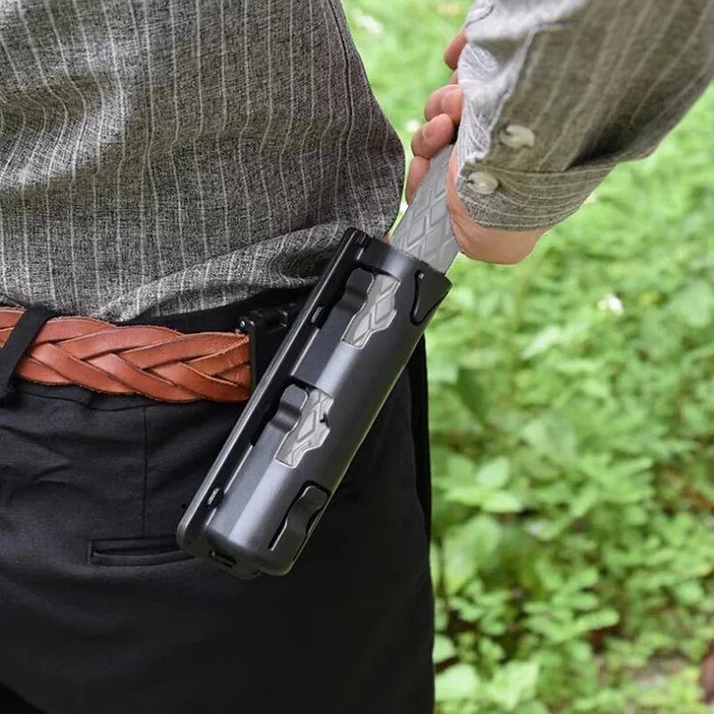 DIZETION Tactical Baton Holder Pouch – 360° Rotating Open Top Waist Holster, Durable Duty Carry Case for Security Use