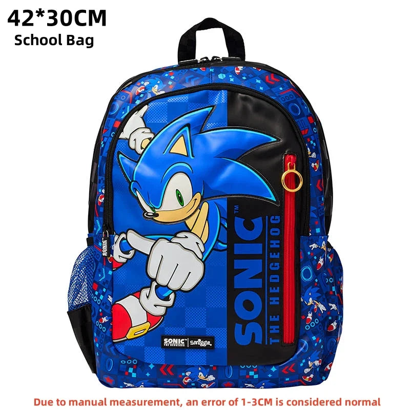 Australia Smiggle Sonic Cartoon Backpack – Kids School Bag Anime Student Gift