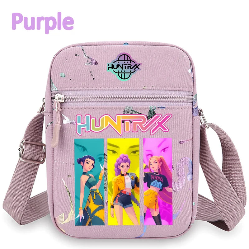 K-Pop Demon Hunters Crossbody Phone Bag – HUNTRX Rumi Huntrix Coin Wallet Shoulder Purse