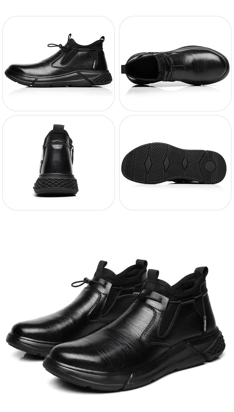 Fashion Safety Shoes for Men – Steel Toe Work Boots, Indestructible Puncture-Proof Protective Footwear
