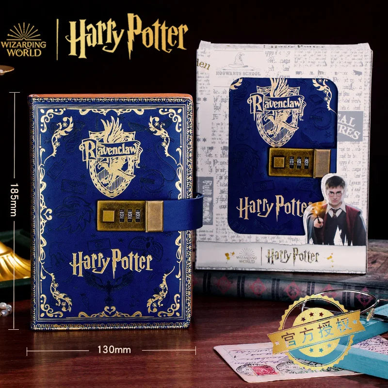 2024 New Harry Potter Four Academy Retro Notebook - A5 Cartoon Log Writing Book, Color Pages, Student & Birthday Gift