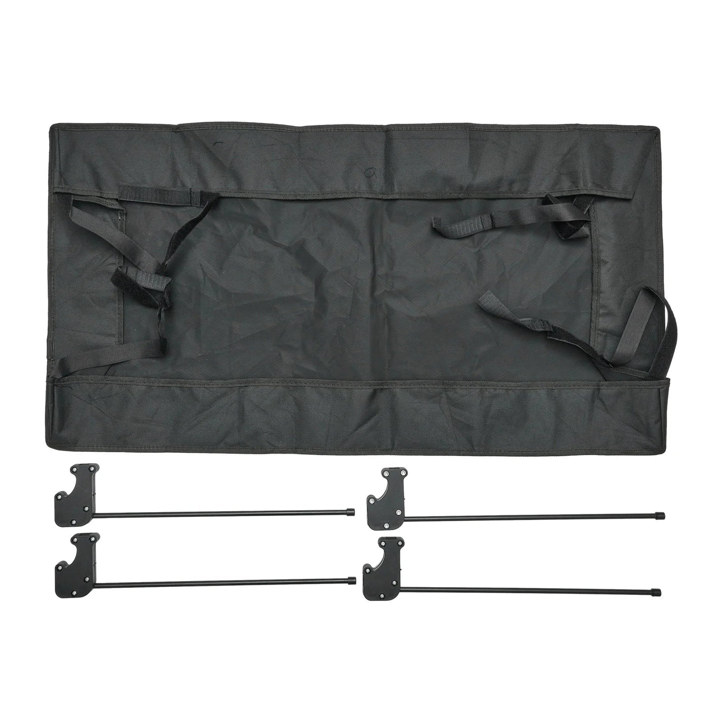 Removable Wagon Awning Canopy Sun Shade Cover for Trolley Cart with PE Cloth Tube Shelter