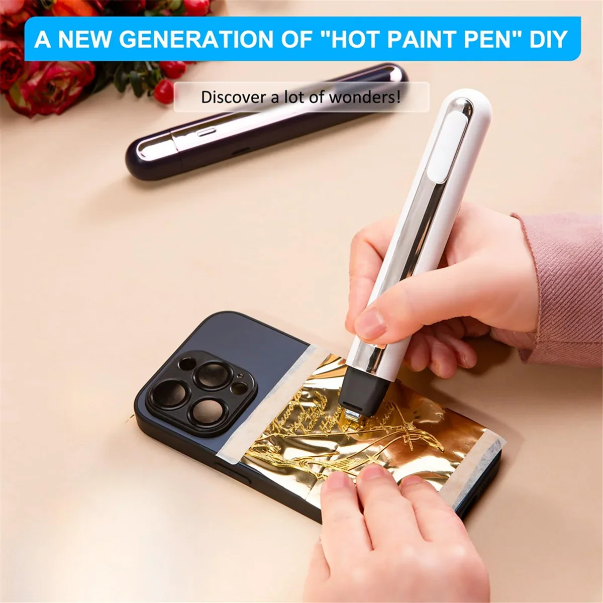 Mini Cordless Heat Press Machine – Small DIY Heat Transfer Press for Craft Projects