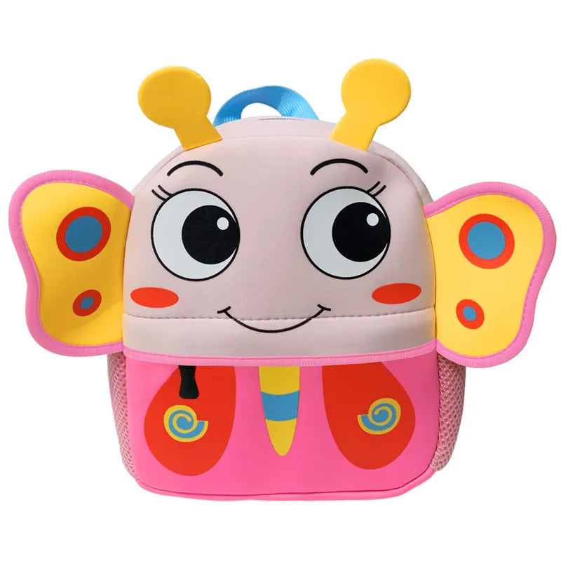 3D Cartoon Animal Kids Backpack | School Bag for Girls & Boys, Kindergarten Toddler Backpack Ages 2-5