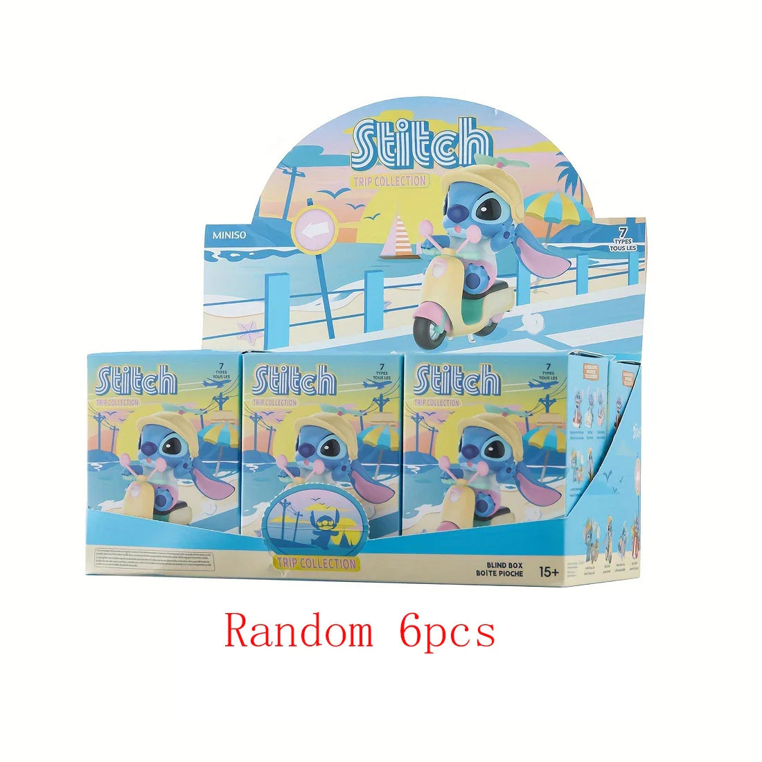 1/6PCS Stitch & Changyou Series Blind Box – High-Quality Personalized Holiday & Birthday Gift Collectibles