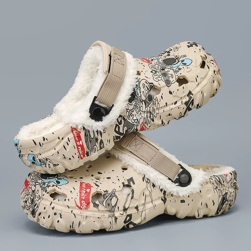 Men’s & Women’s Winter Slippers – Soft Plush Indoor, Non-Slip Removable Sandals, Big Size 47