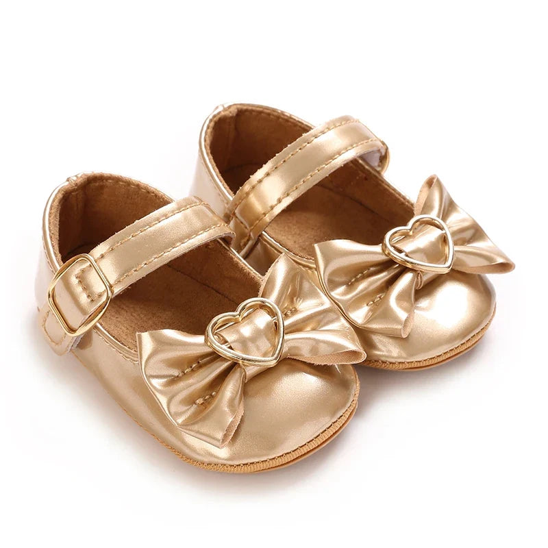 Infant Princess Pre-Walker Shoes - Bowknot Soft Sole Sandals for Baby Girls 0–1 Year