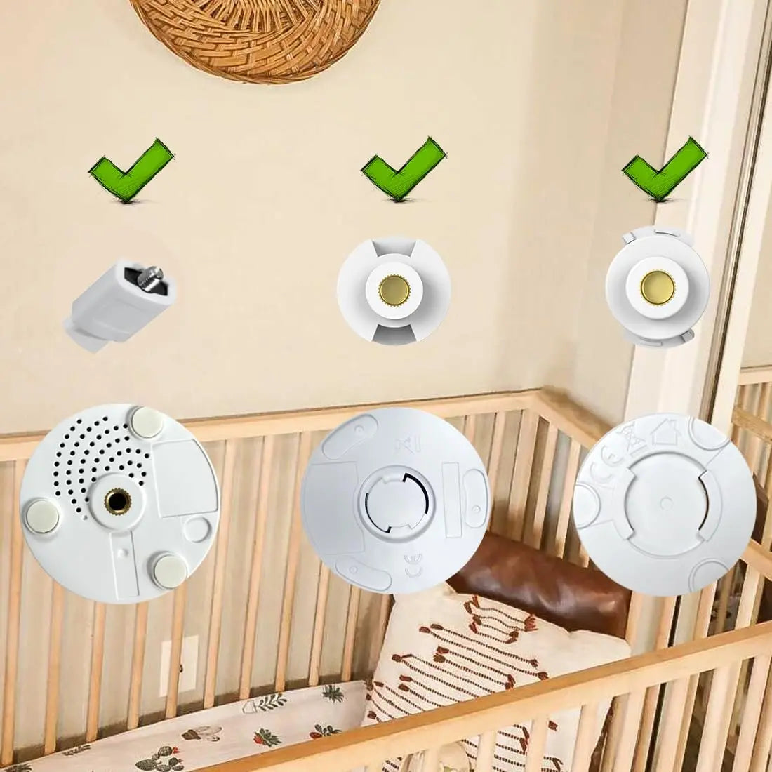 Flexible Twist IP Camera Holder Stand: Wall Mount Silica Gel Bracket for Baby Monitor - Hole-Free Crib Cradle Rod Hose Holder