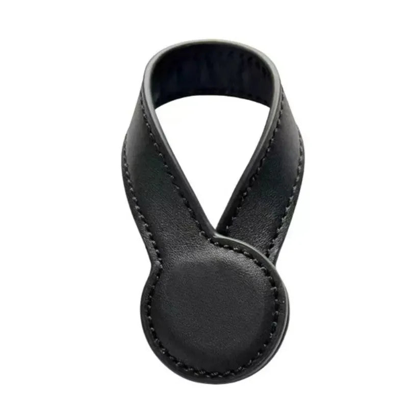 Multi-Purpose PU Leather Magnetic Hat Clip – Strong Magnetic Round Organizer for Travel Bags, Luggage & Accessories Holder