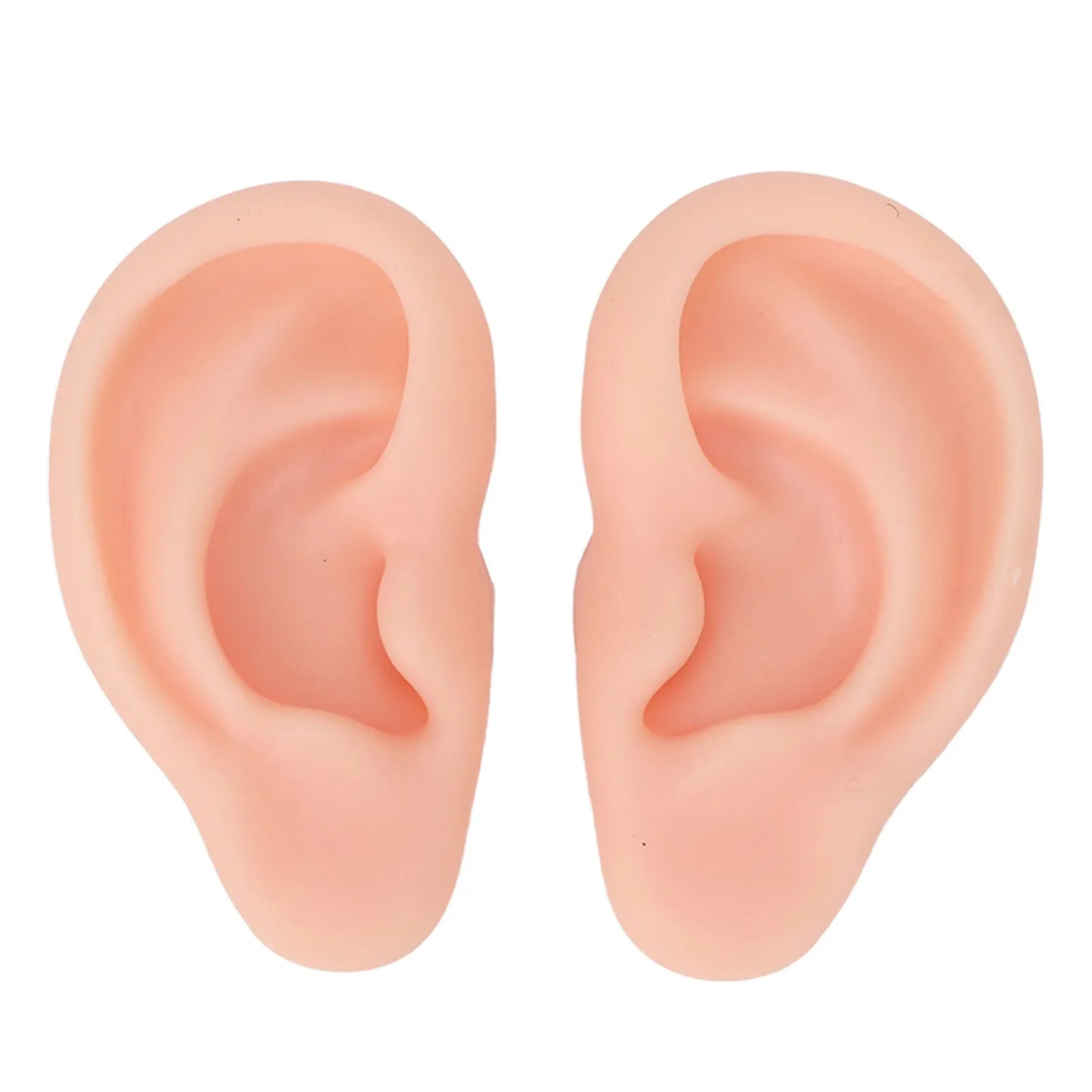 Soft Silicone Ear Model – Flexible Piercing Practice & Earring Display Training Mannequin for Jewelry Showcase & Ear Piercing Practice