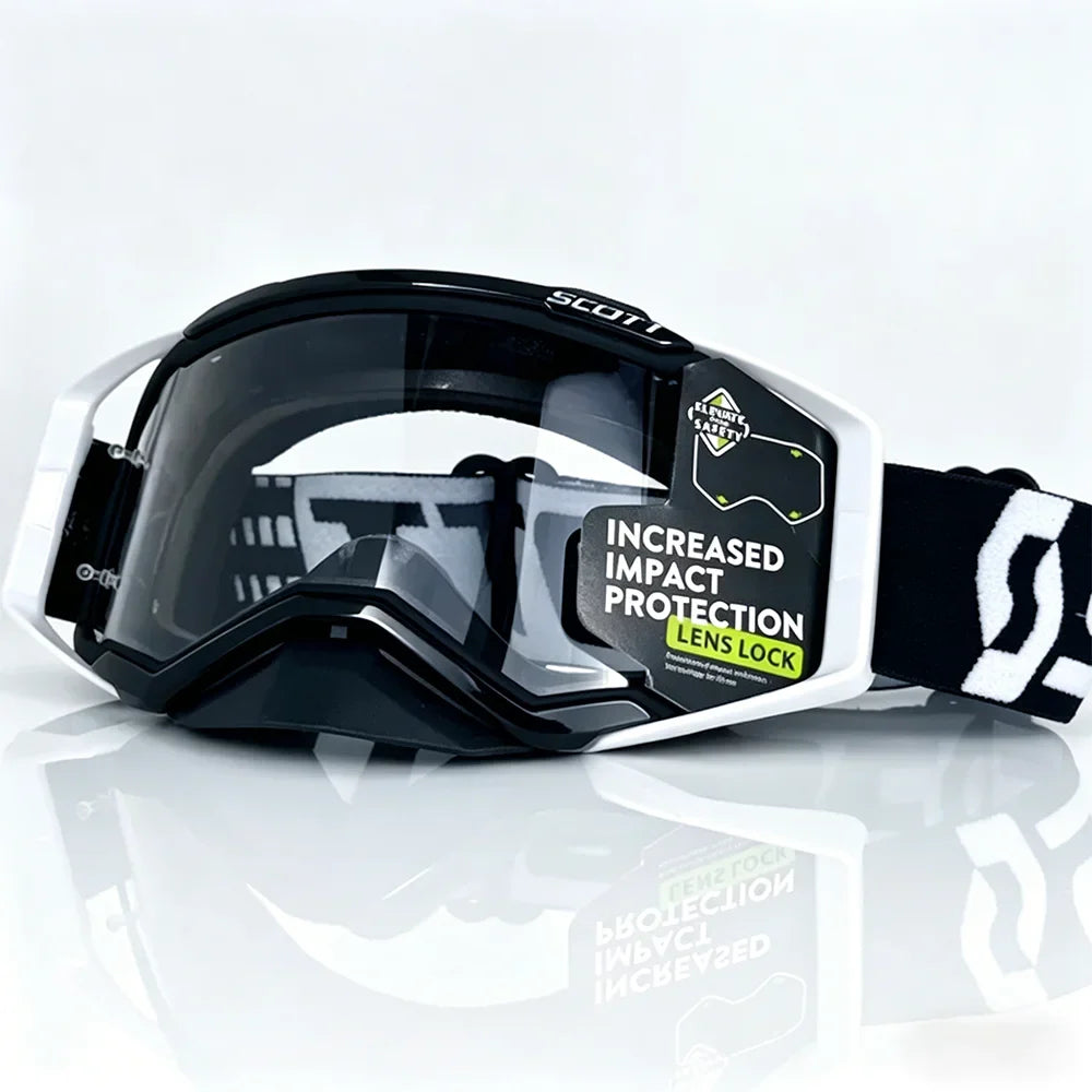 Windproof Motorcycle Goggles with HD Lenses – Off-Road Motocross & Cycling Safety Glasses for Men